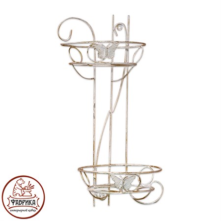 Настенная подставка для цветов из металла