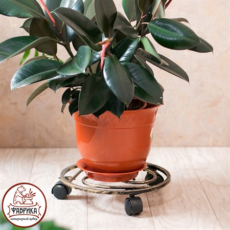 Подставка для цветов на колесах 12-003