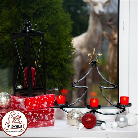 Новогодний подсвечник