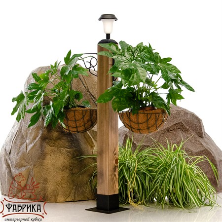 Садовый фонарь кашпо