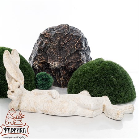 Фигура Заяц , цвет: белый с золотом