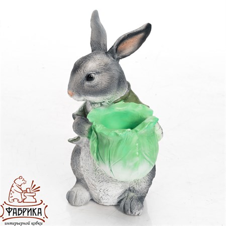 Фигура для сада Заяц с капустой