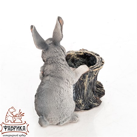 Кашпо для цветов, цвет: серый