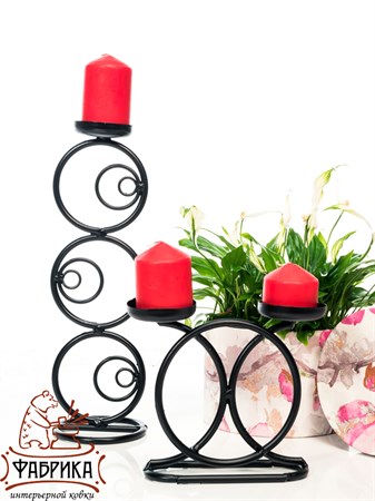 Подсвечник металлический 607-13