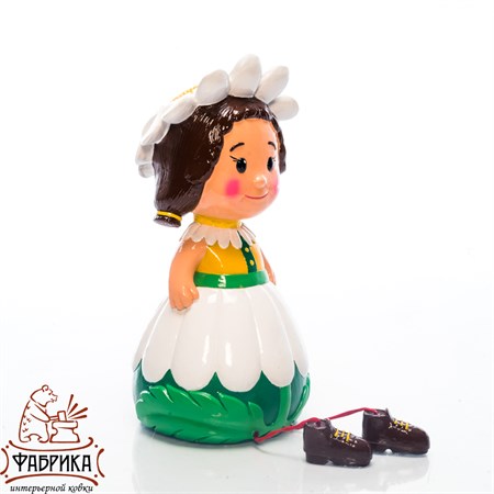 Фигура для сада Гном ромашка