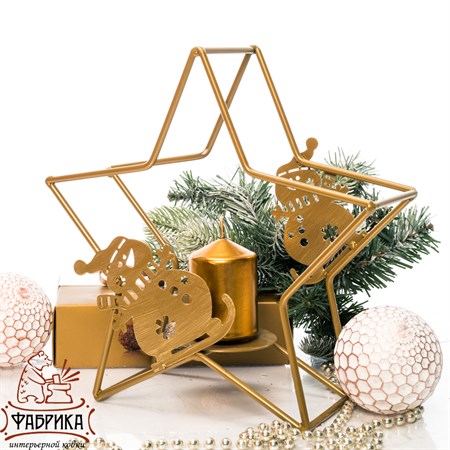 металлический подсвечник