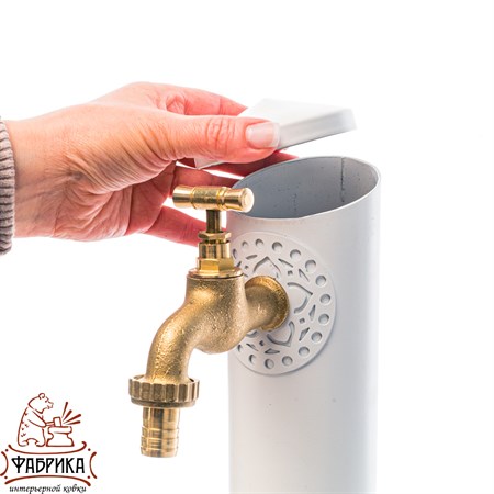 Умывальник садовый с краном 55-117, высота 92 см - фото 31609