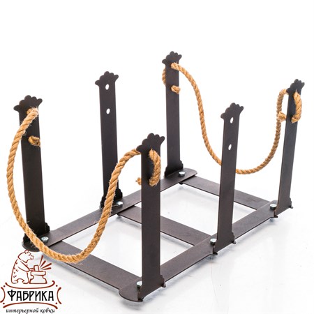 Дровница из металла