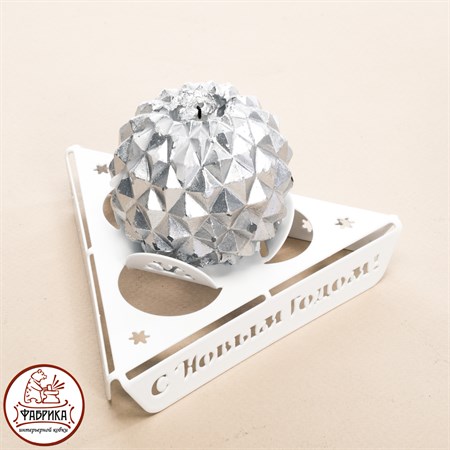 Подсвечник металлический на одну свечу 730-005 - фото 34206