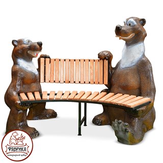 Скамейка Мишки 