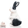 Фигура Зайчонок, цвет: белый с чёрным Фигура Зайчонок, цвет: белый с чёрным