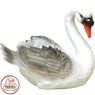 Садовый декор из полистоуна Кашпо Лебедь средний F07039-W
